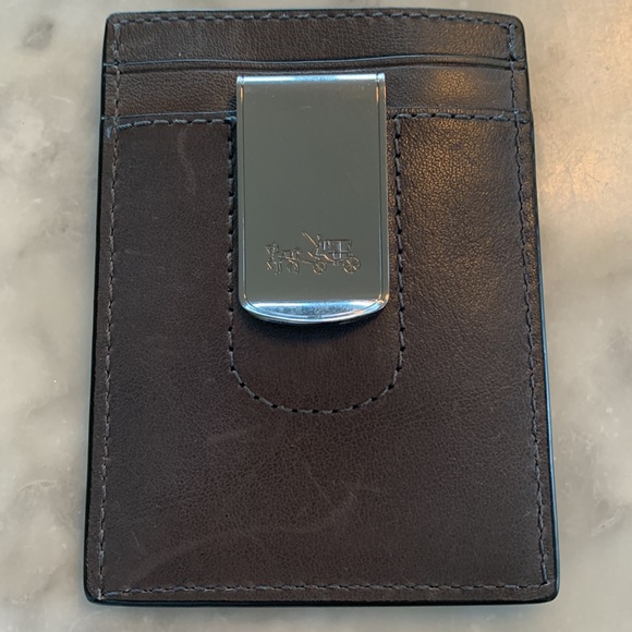 Coach Accessories Mens Coach Leather Wallet Money Clip Poshmark